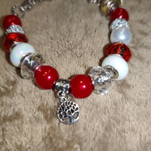 Layanna életfa Karkötő, Ékszer, Karkötő, Karkötő medállal, Gyöngyfűzés, gyöngyhímzés, MESKA