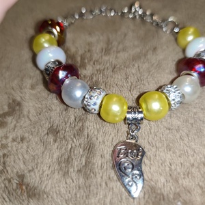 Layanna Best Friend Karkötő, Ékszer, Karkötő, Karkötő medállal, Gyöngyfűzés, gyöngyhímzés, MESKA