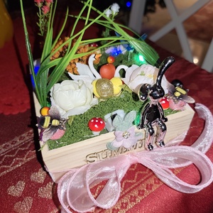 Húsvéti nyuszis hattyús box - otthon & életmód - dekoráció - asztal és polc dekoráció - asztaldísz - Meska.hu