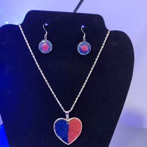 Szív ékszerszett � nyaklánc és fülbevaló, Valentin-napi ajándék nőknek, Ékszer, Nyaklánc, Medálos nyaklánc, Mindenmás, MESKA