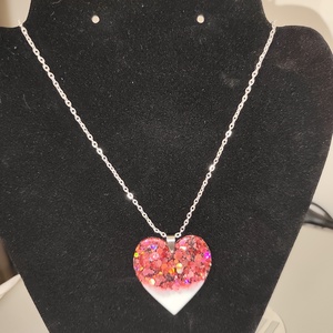 Szívecskés nyakl�nc - ékszer - nyaklánc - medálos nyaklánc - Meska.hu