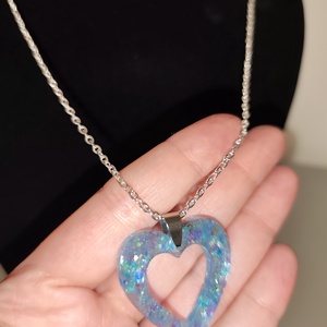 Valentin szivecskés nyakl�nc és fülbevaló szett  - ékszer - nyaklánc - medálos nyaklánc - Meska.hu