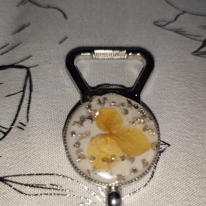 Szárított virágos üveg nyitó - otthon & életmód - konyhafelszerelés, tálalás - italos kellékek - sörnyitó - Meska.hu