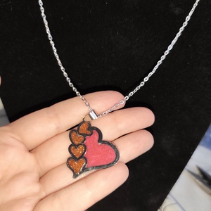 Szívecskés med�los nyakl�nc , Ékszer, Nyaklánc, Medálos nyaklánc, Mindenmás, MESKA