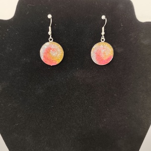 Több színű fülbevaló  - ékszer - fülbevaló - lógó fülbevaló - Meska.hu