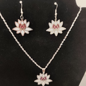 Lótusz virág ékszerszett  - ékszer - ékszerszett - Meska.hu