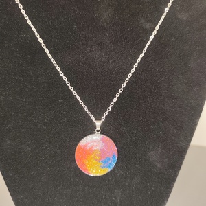 Szivárvány nyaklánc  - ékszer - nyaklánc - medálos nyaklánc - Meska.hu