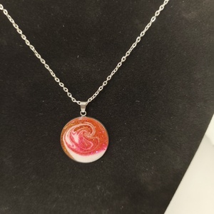 Színes nyaklánc  - ékszer - nyaklánc - medálos nyaklánc - Meska.hu