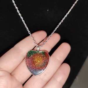 Szívecskés szivárvány nyaklánc , Ékszer, Nyaklánc, Medálos nyaklánc, Mindenmás, MESKA