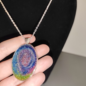 Szivárvány med�los nyaklánc , Ékszer, Nyaklánc, Medálos nyaklánc, Mindenmás, MESKA