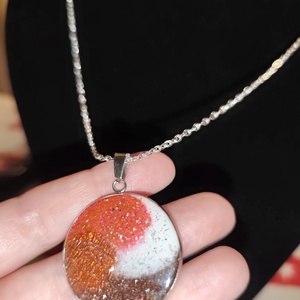 Többszínű csillogó nyaklánc , Ékszer, Nyaklánc, Medálos nyaklánc, Mindenmás, MESKA