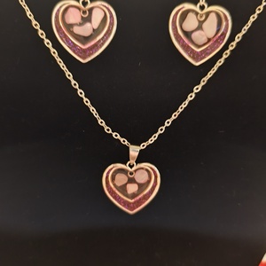 Szívecskés ékszerszett  - ékszer - ékszerszett - Meska.hu