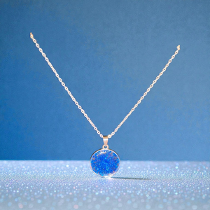 Kék gyöngyös nyaklánc, Ékszer, Nyaklánc, Medálos nyaklánc, Mindenmás, MESKA