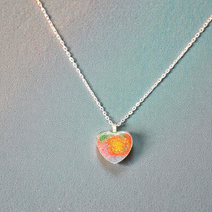 Szívecskés szivárvány nyaklánc , Ékszer, Nyaklánc, Medálos nyaklánc, Mindenmás, MESKA