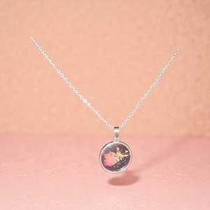 Szárított virágos nyakl�nc , Ékszer, Nyaklánc, Medálos nyaklánc, Mindenmás, MESKA