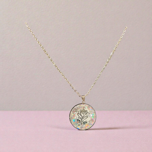 Rózsa med�los nyakl�nc , Ékszer, Nyaklánc, Medálos nyaklánc, Mindenmás, MESKA