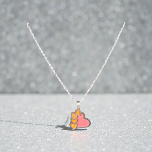 Szívecskés med�los nyakl�nc , Ékszer, Nyaklánc, Medálos nyaklánc, Mindenmás, MESKA