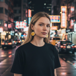 Szárított virágos fülbevaló  - ékszer - fülbevaló - lógó fülbevaló - Meska.hu