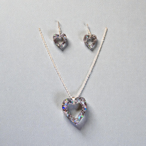 Fekete szivecskés ékszer szett , Ékszer, Ékszerszett, Mindenmás, MESKA