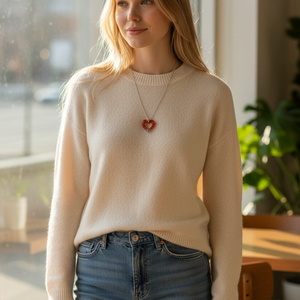 Valentin szívecskés nyakl�nc  - ékszer - nyaklánc - medálos nyaklánc - Meska.hu