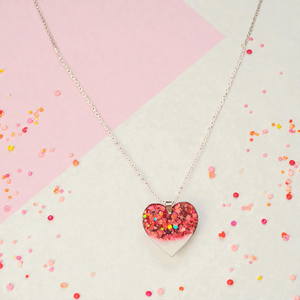 Szívecskés nyakl�nc, Ékszer, Nyaklánc, Medálos nyaklánc, Mindenmás, MESKA