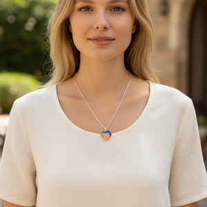 Szív nyakl�nc  - ékszer - nyaklánc - medálos nyaklánc - Meska.hu