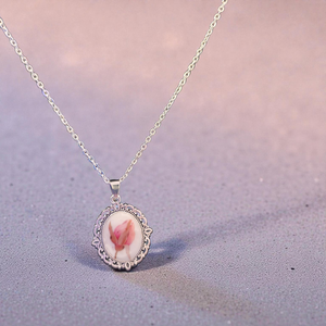 Virágos vintage nyakl�nc , Ékszer, Nyaklánc, Medálos nyaklánc, Mindenmás, MESKA