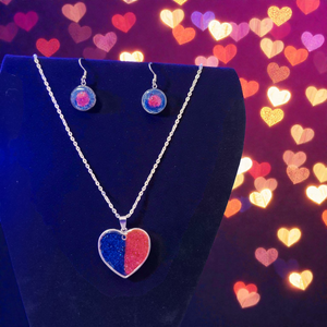Szív ékszerszett � nyaklánc és fülbevaló, Valentin-napi ajándék nőknek, Ékszer, Nyaklánc, Medálos nyaklánc, Mindenmás, MESKA