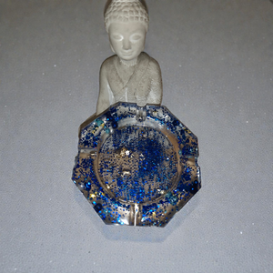 Kék csodaszép hamutál - AJÁNDÉK RENDELÉSED MELLÉ!, Otthon & Életmód, Dekoráció, Asztal és polc dekoráció, Hamutál, öngyújtó, pipa, Mindenmás, MESKA