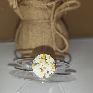 Arany fehér virágos karperec, Ékszer, Karkötő, Karperec, Mindenmás, MESKA