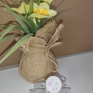 Rózsaszín virágos karperec, Ékszer, Karkötő, Karperec, Mindenmás, MESKA