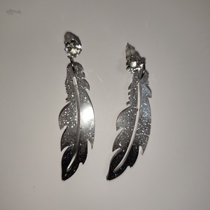 Madár toll fülbevaló , Ékszer, Fülbevaló, Lógó fülbevaló, Mindenmás, MESKA