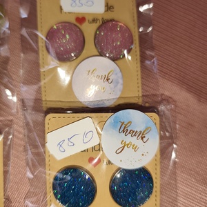 Szépséges színes fülbevalók - ékszer - fülbevaló - pötty fülbevaló - Meska.hu