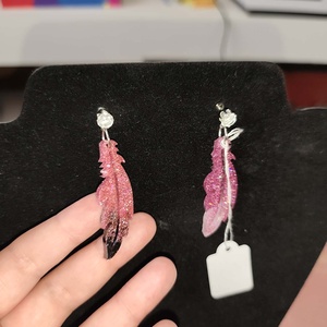 Toll alakú fülbevalók - ékszer - fülbevaló - lógó fülbevaló - Meska.hu