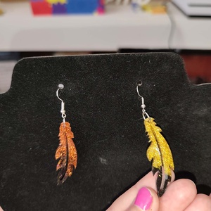 Toll alakú fülbevalók - ékszer - fülbevaló - lógó fülbevaló - Meska.hu