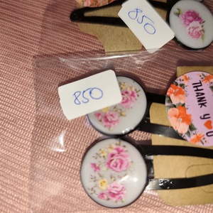 Virágos csattok - ruha & divat - hajdísz & hajcsat - hajcsat & hajtű - Meska.hu