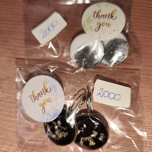 Szépséges egyedi fülbevalók - ékszer - fülbevaló - lógós kerek fülbevaló - Meska.hu