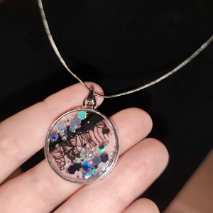 Csipkés flitteres nyaklánc, Ékszer, Nyaklánc, Medálos nyaklánc, Mindenmás, MESKA