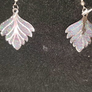 Rózsaszín falevél fülbevaló, Ékszer, Fülbevaló, Lógó fülbevaló, Mindenmás, MESKA