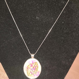 Arany faleveles nyaklánc - ékszer - nyaklánc - medálos nyaklánc - Meska.hu