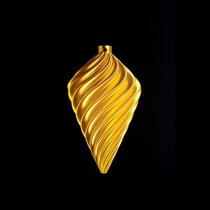 Spirál csepp karácsonyfadísz - karácsony - karácsonyi lakásdekoráció - karácsonyfadíszek - Meska.hu