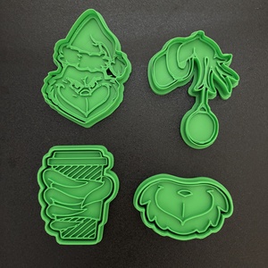 3D nyomtatott Grinch sütikiszúró szett - Meska.hu