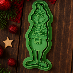 3D nyomtatott Grinch sütikiszúró, Karácsony, Karácsonyi sütés-főzés, , MESKA