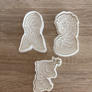 3D nyomtatott jégvarázs sütikiszúró szett - Meska.hu