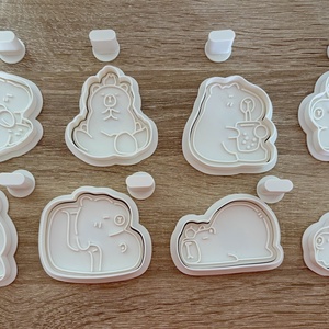 3D nyomtatott Kapibara szett - Meska.hu