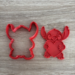 3D nyomtatott Stitch sütikiszúró Valentin-napra, Otthon & Életmód, Konyhafelszerelés, tálalás, Sütés, főzés, Sütikiszúró, Mindenmás, MESKA
