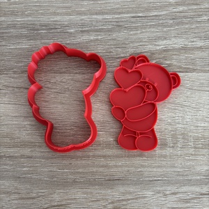3D nyomtatott Valentin-napi macis sütikiszúró, Otthon & Életmód, Konyhafelszerelés, tálalás, Sütés, főzés, Sütikiszúró, Mindenmás, MESKA