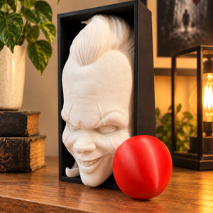 Pennywise festés nélküli könyvtámasz / Book Nook � Stephen King: Az - otthon & életmód - dekoráció - asztal és polc dekoráció - könyvtámasz - Meska.hu