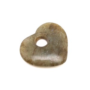 Labradorit fánk szív 30x28mm, Ékszer, Nyaklánc, Medál, , MESKA