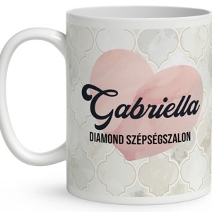 Névvel kérhető - Szépséges Körmös manólány mintás bögre - otthon & életmód - konyhafelszerelés, tálalás - tálalás - bögre & csésze - Meska.hu